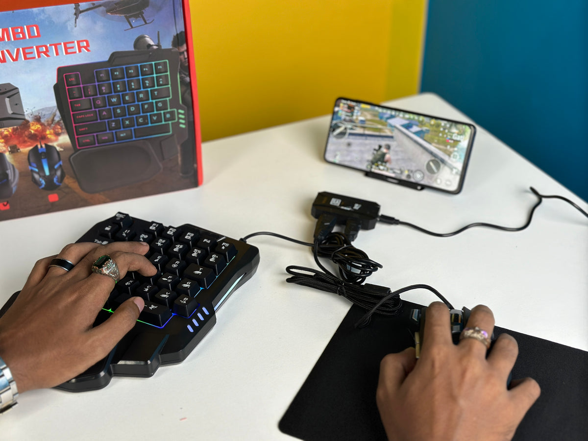 5 in 1 Mobile Game Combo Pack ( Phone Mouse Keyboard)