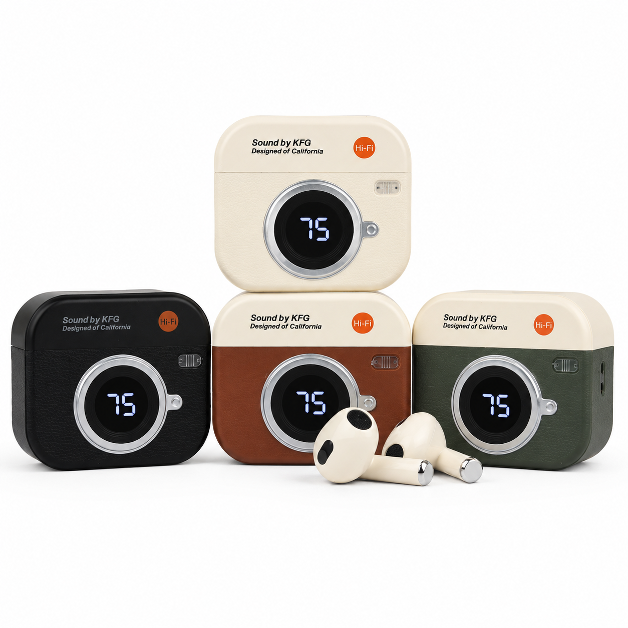 Q86 Retro Camera Design TWS Bluetooth EarbudsQ86 Retro Camera Design TWS Bluetooth Earbuds
