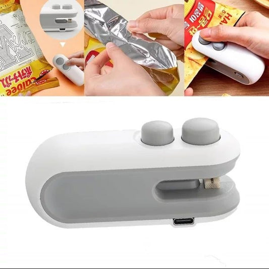 Handheld mini bag sealer and cutter