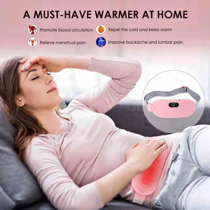 Period Pain Relief Waist Belt Heating Pad Device