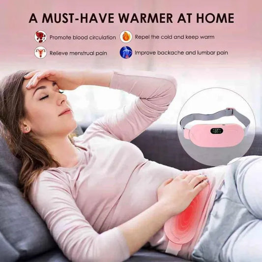 Period Pain Relief Waist Belt Heating Pad Device